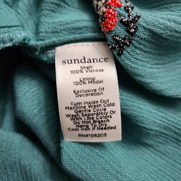 Sundance Paradise Memories Embroidered Maxi Dress Size Small - Picture 6 of 7